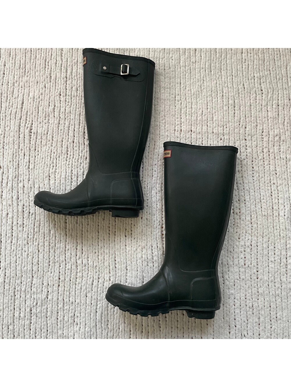 Hunter Women's Green Tall Rain Boots - Size 7